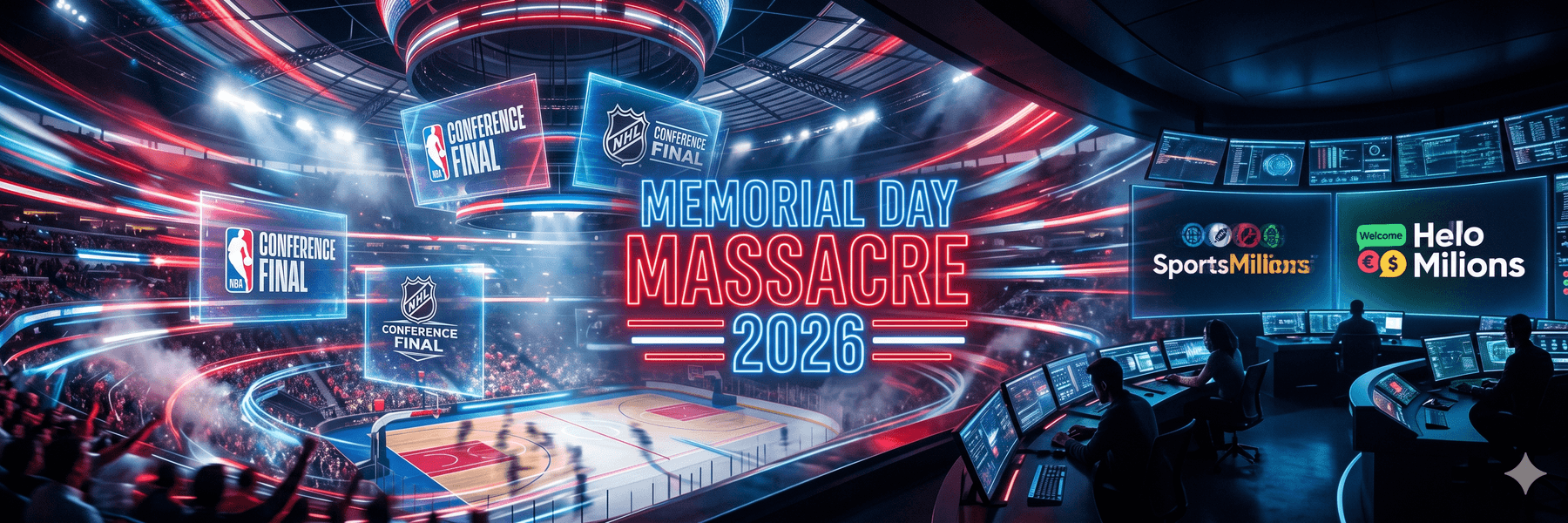Master the 2026 Memorial Day sports board. We analyze the Spurs' 21-point blowout of OKC, Knights over Avalanche, and the absolute ROI of May casino reloads
