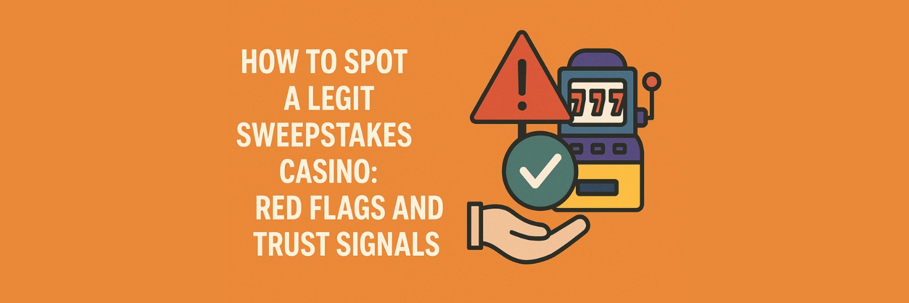 Learn how to identify legitimate sweepstakes casinos by recognizing red flags and trust signals. Play safely and enjoy a fair gaming experience.